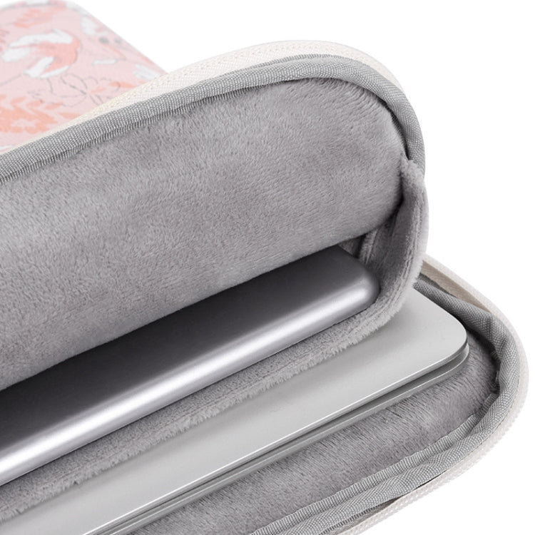 G4-01 14 Inch Laptop Liner Bag PU Leather Printing Waterproof Protective Cover(Light Pink) - free shipping - PMC TechLife - Order now!