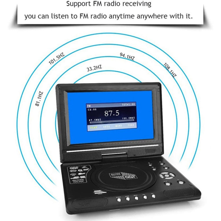 8.5 Inch LCD Screen Portable EVD Multimedia Player Play-watching Machine(UK Plug) - DVD & LCD Player by PMC TechLife | Online Shopping South Africa | PMC TechLife | Buy Now Pay Later Mobicred