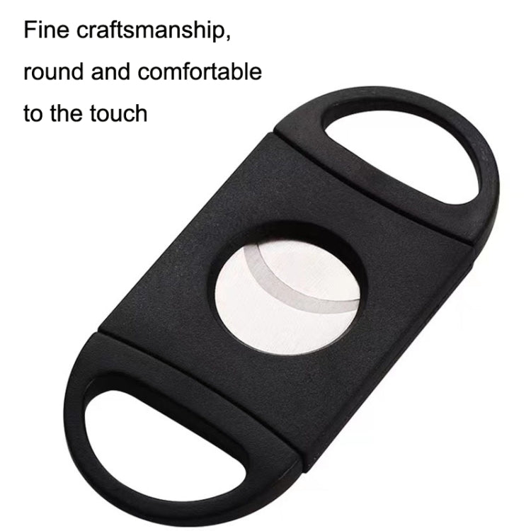 5pcs Mini Black Stainless Steel Double Edge Cigar Scissors Cigar Crushers - Cigarette Box & Ashtrays by PMC TechLife | Online Shopping South Africa | PMC TechLife