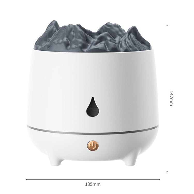 HS01 Simulation Flame Humidifier Home Aromatherapy Machine With Night Light(Black) - free shipping - PMC TechLife - Order now!