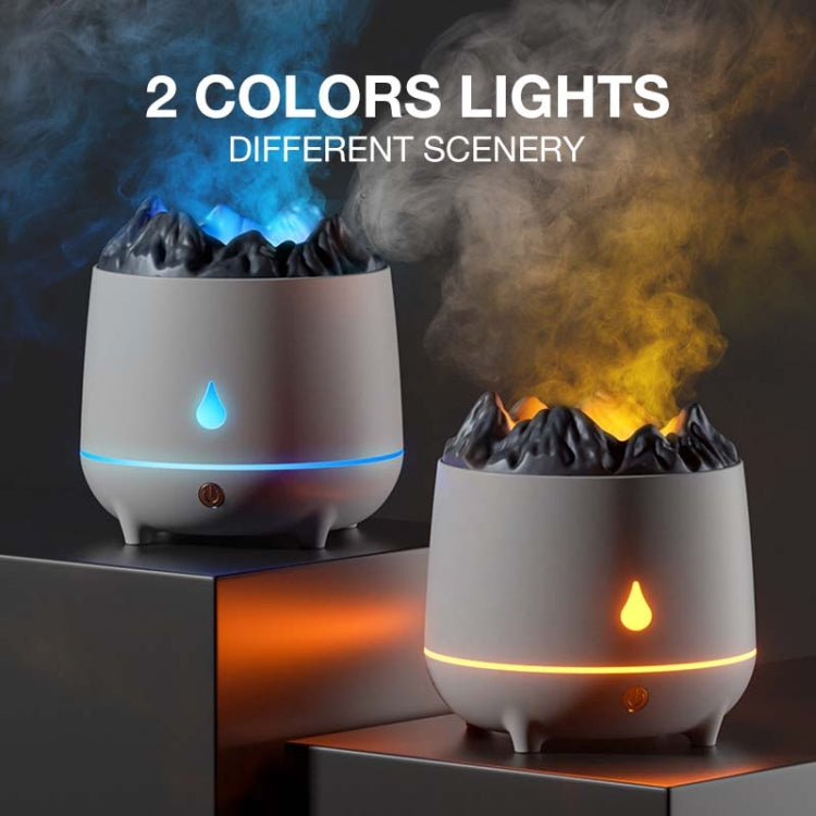 HS01 Simulation Flame Humidifier Home Aromatherapy Machine With Night Light(Black) - free shipping - PMC TechLife - Order now!
