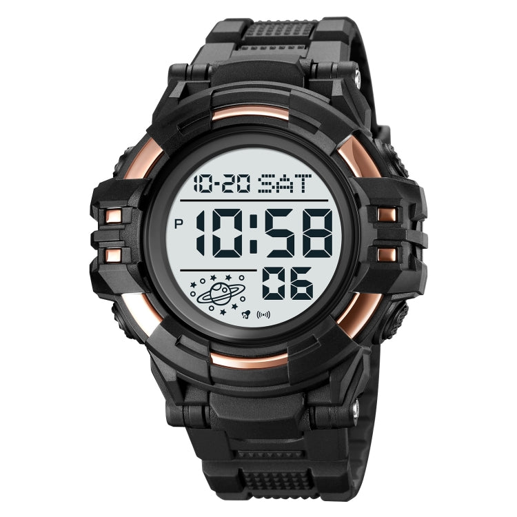 SKMEI 2003 Multifunctional Back Light Sports Watch Mens Countdown Date Alarm Clock Watch(Rose Gold White Machine) - free shipping - PMC TechLife - Order now!