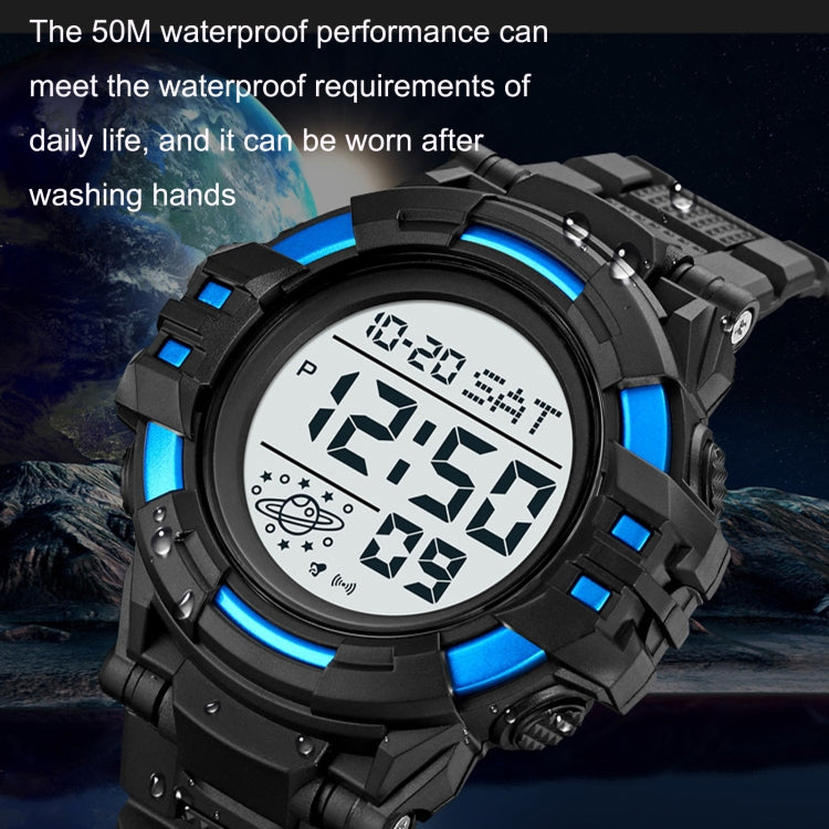 SKMEI 2003 Multifunctional Back Light Sports Watch Mens Countdown Date Alarm Clock Watch(Silver White Machine) - free shipping - PMC TechLife - Order now!