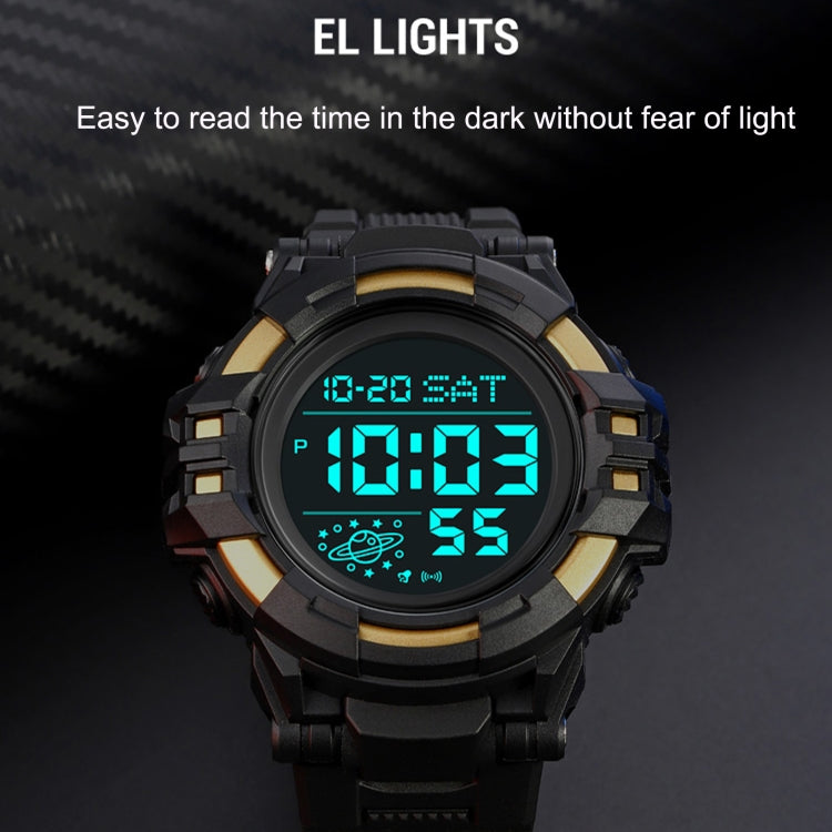 SKMEI 2003 Multifunctional Back Light Sports Watch Mens Countdown Date Alarm Clock Watch(Rose Gold Black Machine) - free shipping - PMC TechLife - Order now!