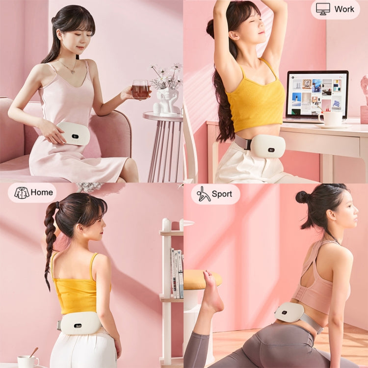 2000mAh Intelligent Massage Warming Belt Digital Electric Abdominal and Waist Massager(Pink) - free shipping - PMC TechLife - Order now!