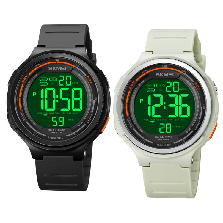 SKMEI 1841 Outdoor Sports Students Waterproof Luminous Countdown Watch(Light Grey) - free shipping - PMC TechLife - Order now!