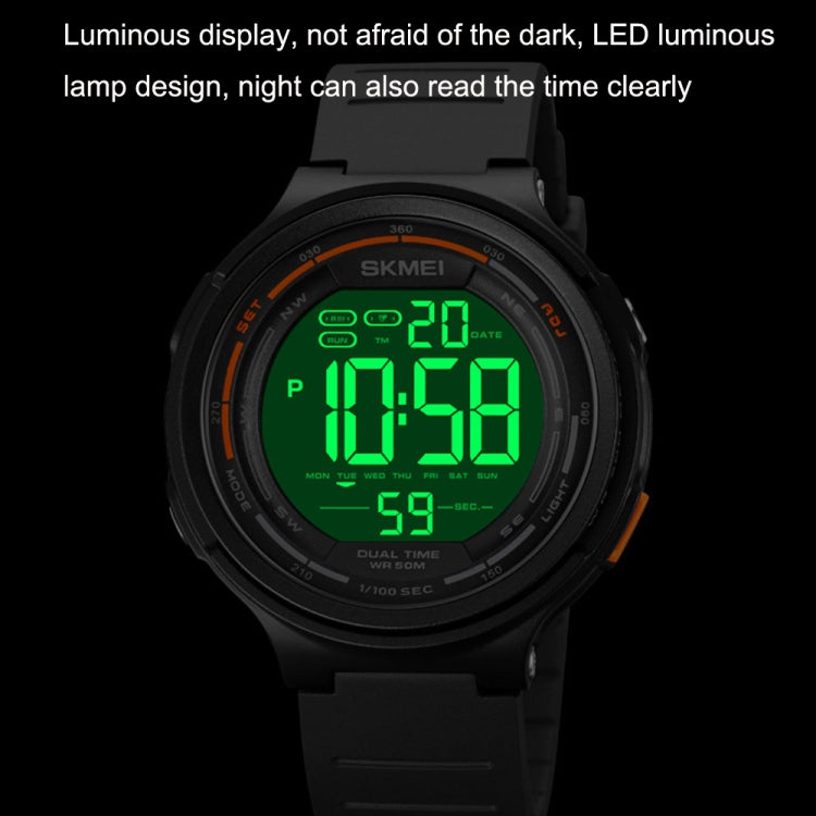 SKMEI 1841 Outdoor Sports Students Waterproof Luminous Countdown Watch(Black) - free shipping - PMC TechLife - Order now!