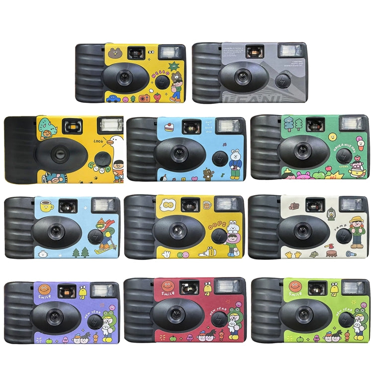 27pcs New Year Retro Film Camera Waterproof Cartoon Decorative Stickers without Camera - Children Cameras by PMC TechLife | Online Shopping South Africa | PMC TechLife | Buy Now Pay Later Mobicred