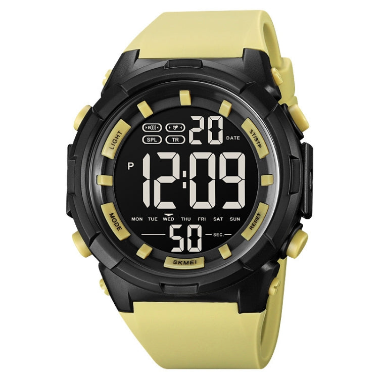 SKMEI 1845 Outdoor Waterproof Large Dial Multifunctional Sports Men Watch(Yellow) - free shipping - PMC TechLife - Order now!