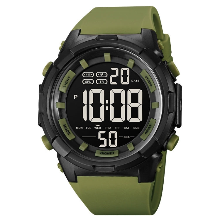 SKMEI 1845 Outdoor Waterproof Large Dial Multifunctional Sports Men Watch(Army Green) - free shipping - PMC TechLife - Order now!