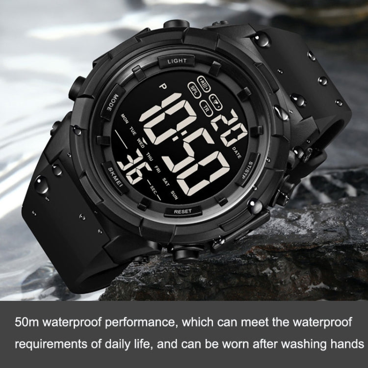 SKMEI 1845 Outdoor Waterproof Large Dial Multifunctional Sports Men Watch(Titanium) - free shipping - PMC TechLife - Order now!