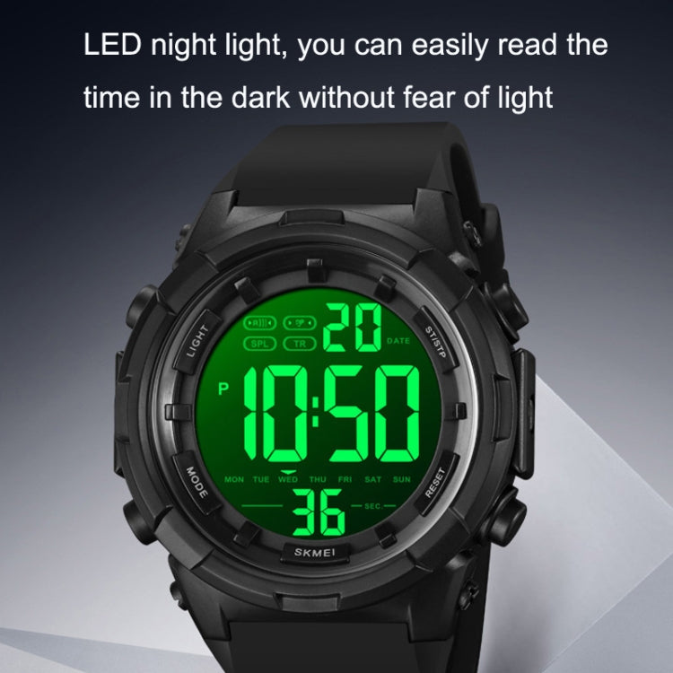 SKMEI 1845 Outdoor Waterproof Large Dial Multifunctional Sports Men Watch(Titanium) - free shipping - PMC TechLife - Order now!