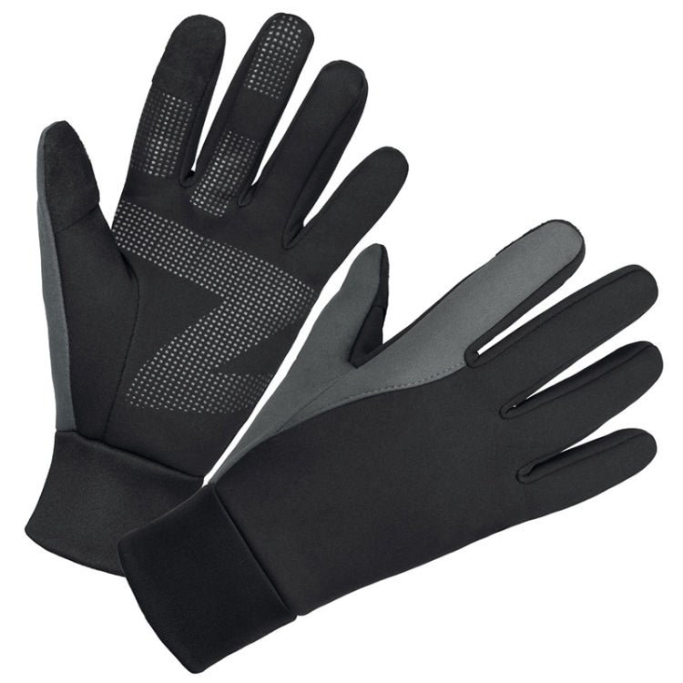 Touch Screen Anti-slip Waterproof Outdoor Sports Warm Cycling Gloves, Size: S(Black) - Cycling Gloves by PMC TechLife | Online Shopping South Africa | PMC TechLife | Buy Now Pay Later Mobicred