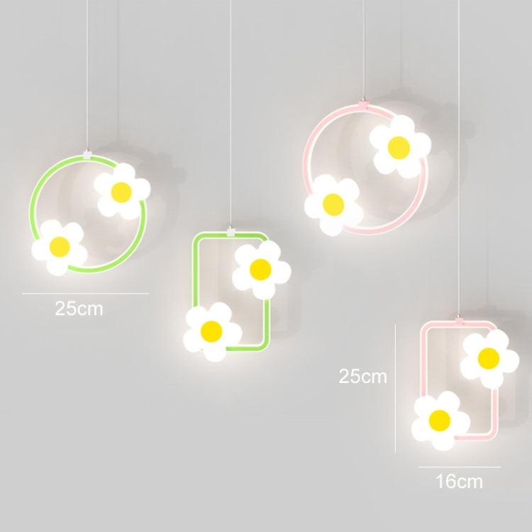 Children Room Bedside Warm Sunflower Chandelier, Color: Round Green White Light - Celling Lights & Chandeliers by PMc TechLife | Online Shopping South Africa | PMc TechLife | Buy Now Pay Later Mobicred