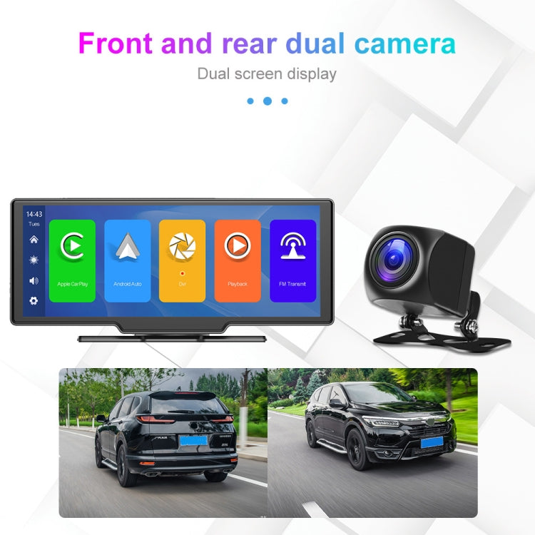 A3073 HD Wired 9.3 Inch 1 To 1 Smart Player With Wireless Carplay Two-way Video Split-screen Display(Black) - Car MP3 & MP4 & MP5 by PMC TechLife | Online Shopping South Africa | PMC TechLife | Buy Now Pay Later Mobicred