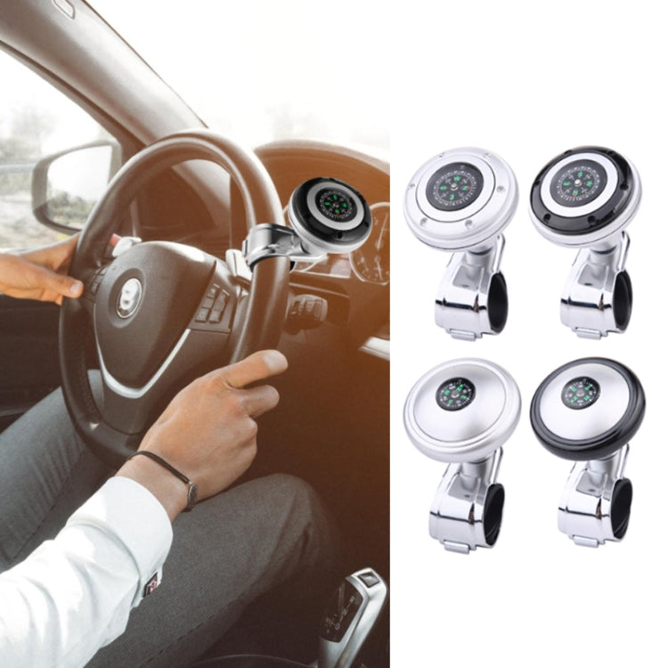 Car Steering Wheel Booster Ball Assist With Compass(A Model Black) - Steering Wheel Accessories by PMC TechLife | Online Shopping South Africa | PMC TechLife | Buy Now Pay Later Mobicred