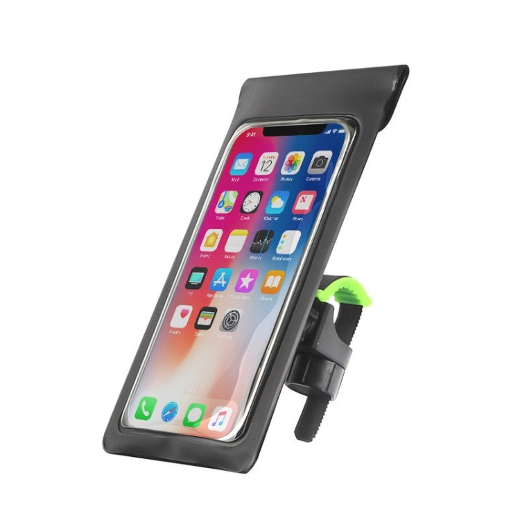 Outdoor Cycling Mobile Phone Navigation Waterproof Bracket(Black Green) - Holders by PMC TechLife | Online Shopping South Africa | PMC TechLife | Buy Now Pay Later Mobicred