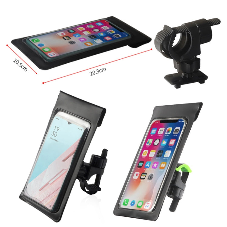 Outdoor Cycling Mobile Phone Navigation Waterproof Bracket(Black Green) - Holders by PMC TechLife | Online Shopping South Africa | PMC TechLife | Buy Now Pay Later Mobicred