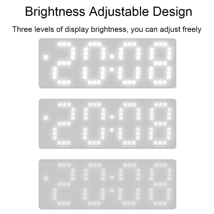 8017 LED Screen Voice Control Digital Alarm Clock Desktop Multifunctional Temperature Clock(Pink) - Alarm Clocks by PMc TechLife | Online Shopping South Africa | PMc TechLife | Buy Now Pay Later Mobicred