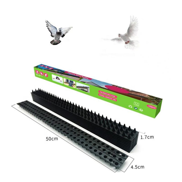 10pcs SK419 Power Equipment Line Anti-bird Thorn Roof Eaves Drive Bird Fence Anti-theft Electric Bird Thorn(Black) - Outdoor Insect Repellent by PMC TechLife | Online Shopping South Africa | PMC TechLife | Buy Now Pay Later Mobicred
