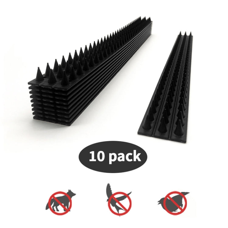 10pcs SK419 Power Equipment Line Anti-bird Thorn Roof Eaves Drive Bird Fence Anti-theft Electric Bird Thorn(Black) - Outdoor Insect Repellent by PMC TechLife | Online Shopping South Africa | PMC TechLife | Buy Now Pay Later Mobicred