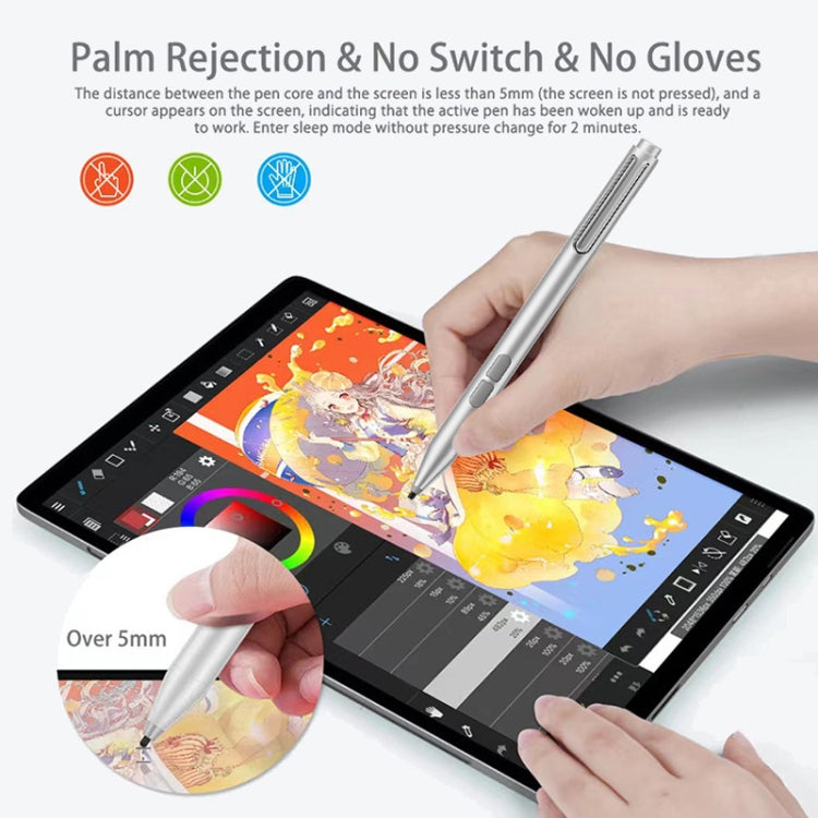 F94S For Microsoft Surface Series Stylus Pen 1024 Pressure Level Electronic Pen(Silver) - Pencil Accessories by PMC TechLife | Online Shopping South Africa | PMC TechLife | Buy Now Pay Later Mobicred