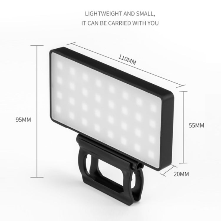 Outdoor Live Photography Multi-angle Brightness Adjustment Mobile Phone Fill Light, Specification: Monochrome White Light - Selfie Light by PMC TechLife | Online Shopping South Africa | PMC TechLife | Buy Now Pay Later Mobicred
