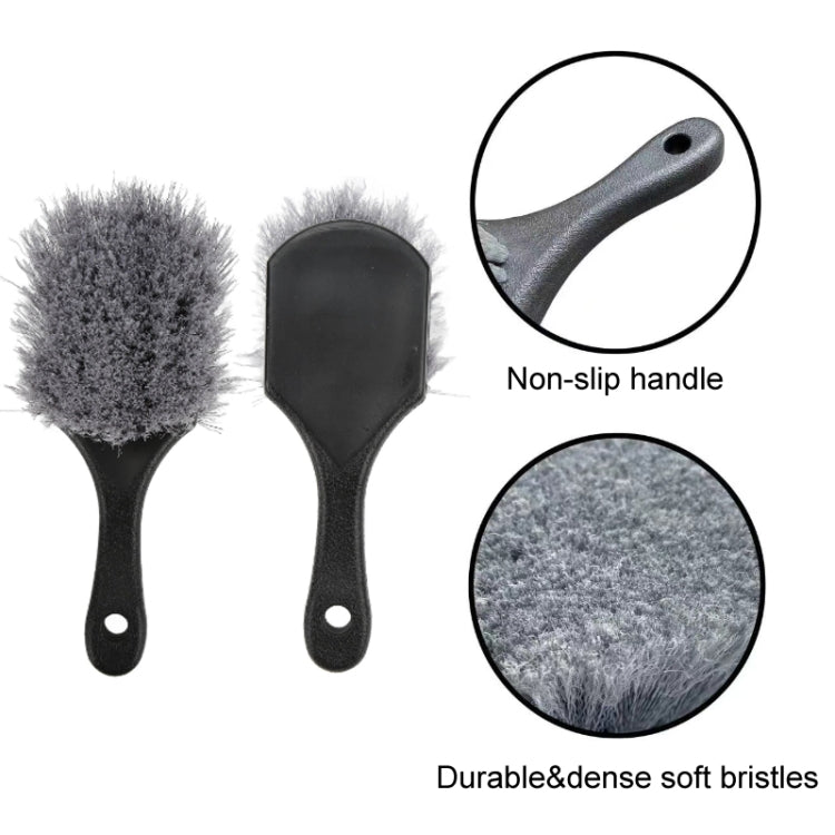 Multi-functional Wheel Washing Brush Carpet Cleaning Soft Brush, Color: Red Gray - Car washing supplies by PMC TechLife | Online Shopping South Africa | PMC TechLife | Buy Now Pay Later Mobicred