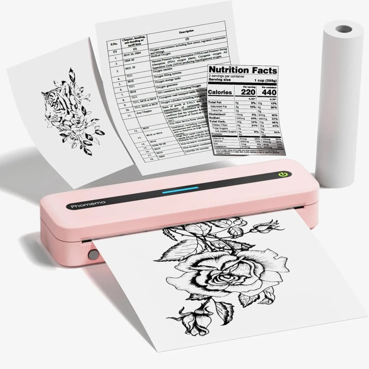 Phomemo M832 300dpi Wireless Thermal Portable Printer, Size: Letter Version(Pink) - free shipping - PMC TechLife - Order now!