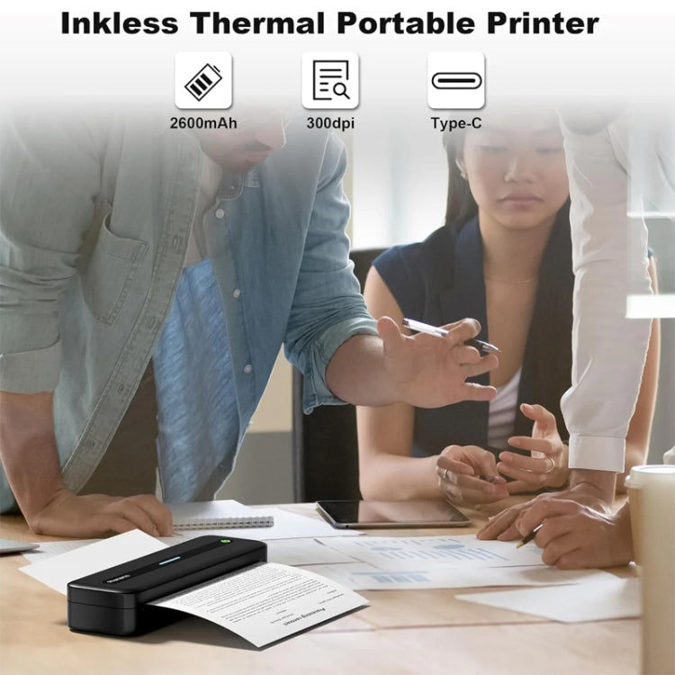Phomemo M832 300dpi Wireless Thermal Portable Printer, Size: Letter Version(Black) - free shipping - PMC TechLife - Order now!