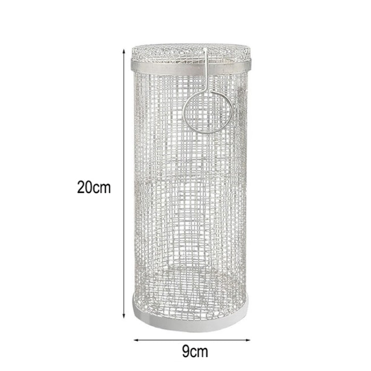 Outdoor Stainless Steel Barbecue Cage BBQ Round Mesh Tube 20cm With Hook - Cookwares & Tablewares by PMC TechLife | Online Shopping South Africa | PMC TechLife
