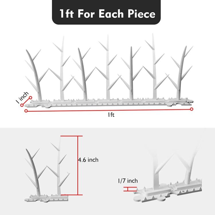 SK477 6pcs Plastic Anti-bird Thorn Anti-theft Anti-cat Thorn Electric Tree Branch Bird Repellent Thorn - free shipping - PMC TechLife - Order now!