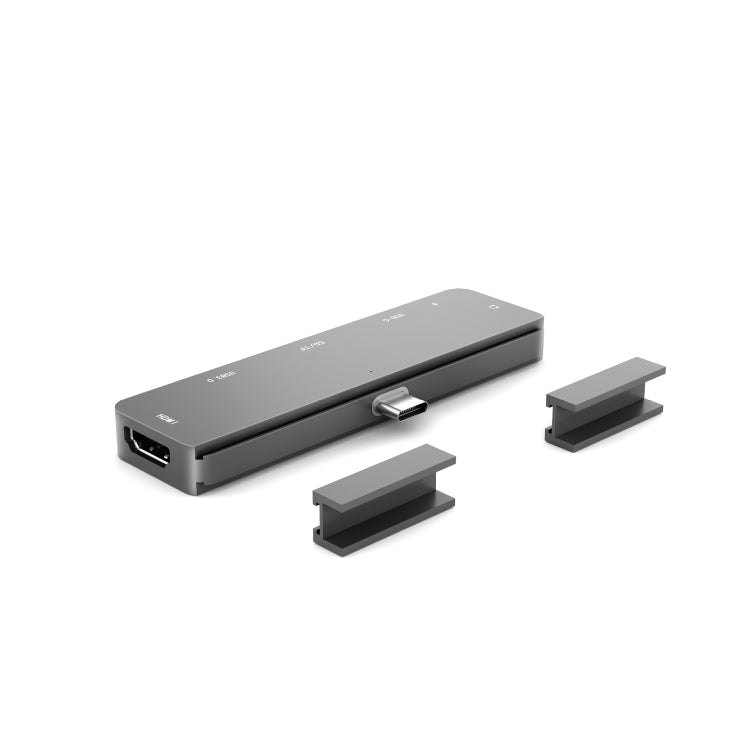 For IPad Pro 7-In-1 HDMI 4K + 3.5mm Audio + SD/TF+ 1 USB 3.0 + USB-C/Type-C + PD USB-C Docking Station - free shipping - PMC Jewellery - Order now!