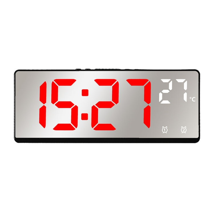 6631 LED Digital Display Multifunctional Electronic Clock Desktop Temperature Mirror Alarm Clock(Red Light) - Alarm Clocks by PMc TechLife | Online Shopping South Africa | PMc TechLife | Buy Now Pay Later Mobicred