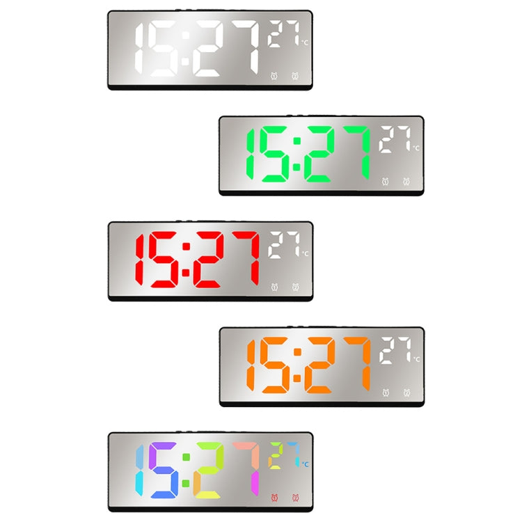 6631 LED Digital Display Multifunctional Electronic Clock Desktop Temperature Mirror Alarm Clock(Red Light) - Alarm Clocks by PMc TechLife | Online Shopping South Africa | PMc TechLife | Buy Now Pay Later Mobicred