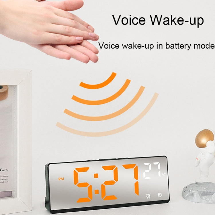 6631 LED Digital Display Multifunctional Electronic Clock Desktop Temperature Mirror Alarm Clock(Red Light) - Alarm Clocks by PMc TechLife | Online Shopping South Africa | PMc TechLife | Buy Now Pay Later Mobicred