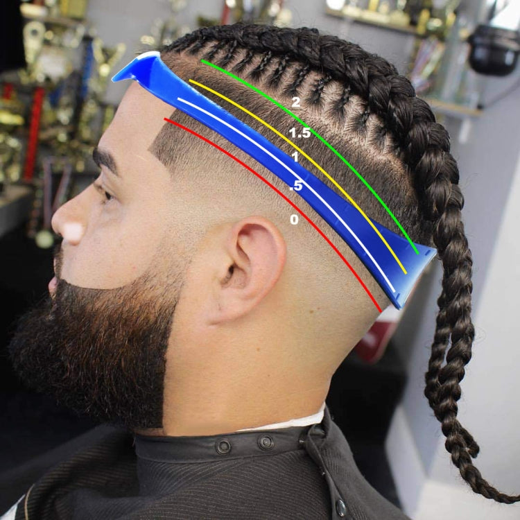 GO042 Adjustable Haircut Trimmer Ruler Neck Hair Trimmer Strap Shaving Styling Template(Black) - free shipping - PMC TechLife - Order now!