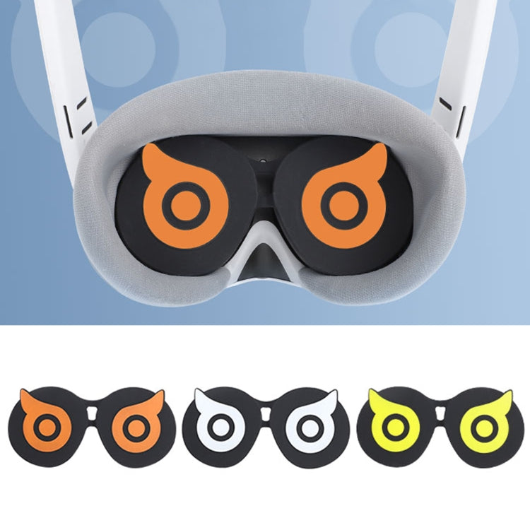 For PICO 4 Hifylux PC-ZF23 Owl Lens Protector Dust Scratch VR Glasses Silicone Case(White) - VR Accessories by PMC TechLife | Online Shopping South Africa | PMC TechLife | Buy Now Pay Later Mobicred
