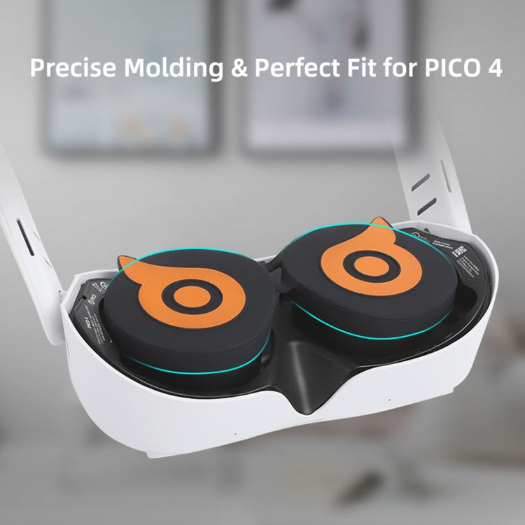 For PICO 4 Hifylux PC-ZF23 Owl Lens Protector Dust Scratch VR Glasses Silicone Case(White) - VR Accessories by PMC TechLife | Online Shopping South Africa | PMC TechLife | Buy Now Pay Later Mobicred