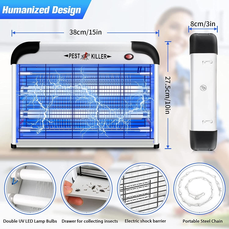 SK611 Indoor Household 20W Electric Shock Mosquito Killer Lamp High Voltage Hotel Fly Killer Lamp(AU Plug) - Repellents by PMC TechLife | Online Shopping South Africa | PMC TechLife | Buy Now Pay Later Mobicred