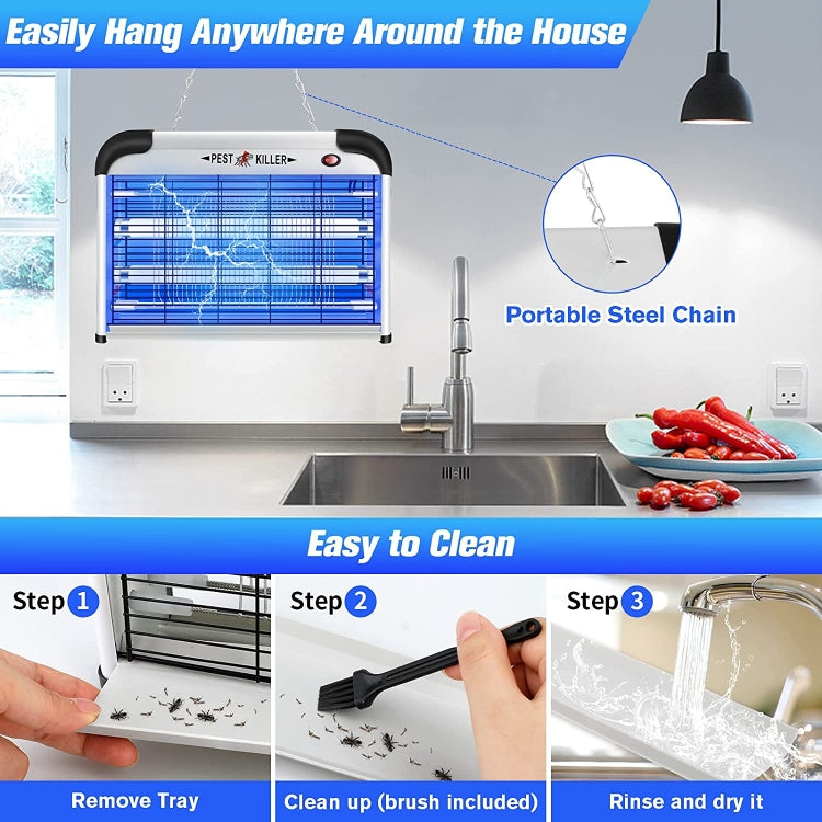 SK611 Indoor Household 20W Electric Shock Mosquito Killer Lamp High Voltage Hotel Fly Killer Lamp(UK Plug) - Repellents by PMC TechLife | Online Shopping South Africa | PMC TechLife | Buy Now Pay Later Mobicred