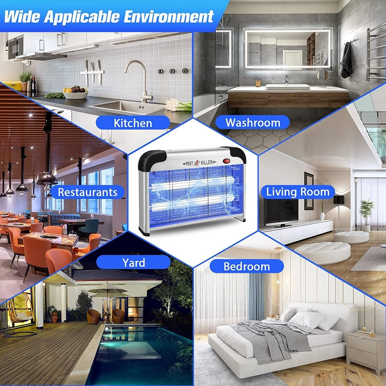 SK611 Indoor Household 20W Electric Shock Mosquito Killer Lamp High Voltage Hotel Fly Killer Lamp(US Plug) - Repellents by PMC TechLife | Online Shopping South Africa | PMC TechLife | Buy Now Pay Later Mobicred