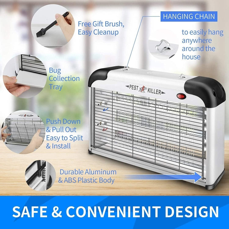 SK611 Indoor Household 20W Electric Shock Mosquito Killer Lamp High Voltage Hotel Fly Killer Lamp(UK Plug) - Repellents by PMC TechLife | Online Shopping South Africa | PMC TechLife | Buy Now Pay Later Mobicred