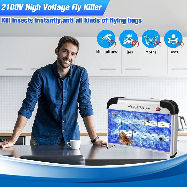 SK611 Indoor Household 20W Electric Shock Mosquito Killer Lamp High Voltage Hotel Fly Killer Lamp(EU Plug) - Repellents by PMC TechLife | Online Shopping South Africa | PMC TechLife | Buy Now Pay Later Mobicred