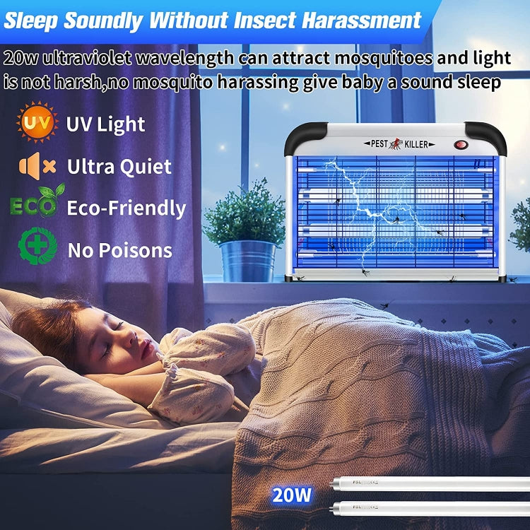 SK611 Indoor Household 20W Electric Shock Mosquito Killer Lamp High Voltage Hotel Fly Killer Lamp(UK Plug) - Repellents by PMC TechLife | Online Shopping South Africa | PMC TechLife | Buy Now Pay Later Mobicred