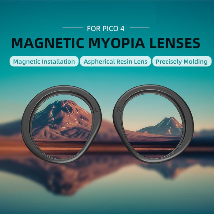 For PICO 4 Hifylux PC-QF25 1pair Magnetic Myopia Glasses Box Non-spherical Resin VR Glasses Accessories(300 Degrees A Pair) - free shipping - PMC TechLife - Order now!
