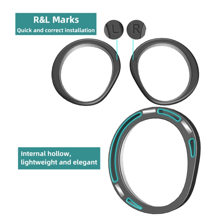 For PICO 4 Hifylux PC-QF25 1pair Magnetic Myopia Glasses Box Non-spherical Resin VR Glasses Accessories(150 Degrees) - VR Accessories by Hifylux | Online Shopping South Africa | PMC TechLife | Buy Now Pay Later Mobicred