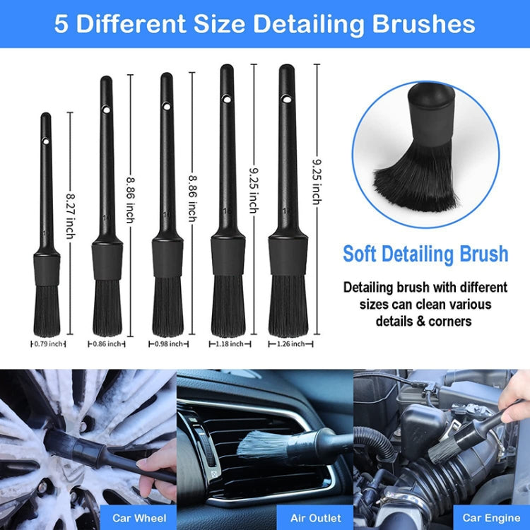 24pcs/set WRS-CS29 Car Wash Cleaning Brush Set Car Interior Crevice Cleaning Electric Drill Brush - Car washing supplies by PMC TechLife | Online Shopping South Africa | PMC TechLife | Buy Now Pay Later Mobicred