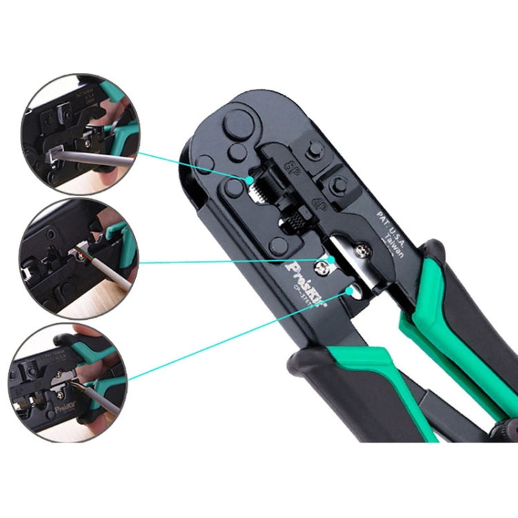 ProsKit CP-376TR 4P/6P/8P Three-Use Network Crimping Pliers - free shipping - PMC Jewellery - Order now!