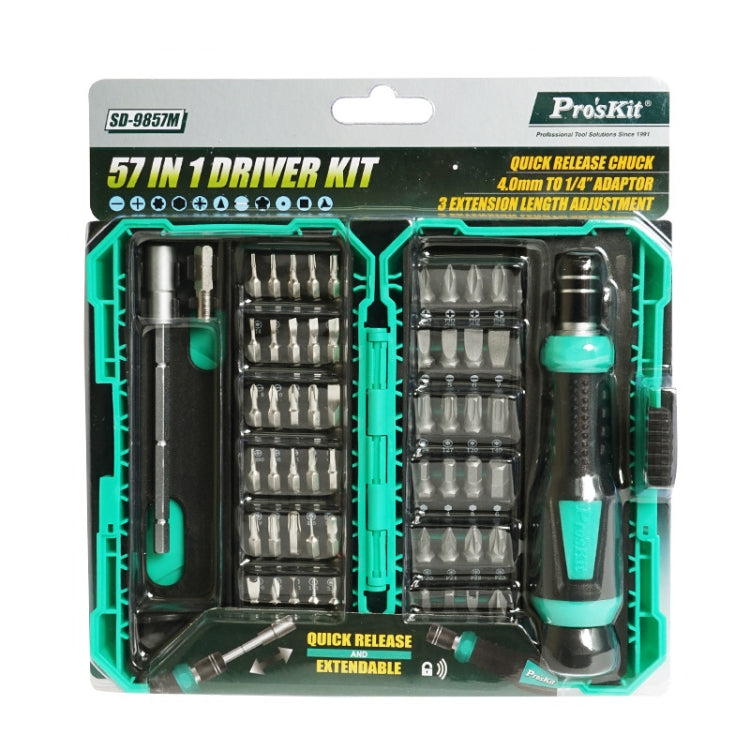 ProsKit SD-9857M 57 In 1 Repair Screwdriver Set Phone Computer Disassembly Tools - free shipping - PMc TechLife - Order now!